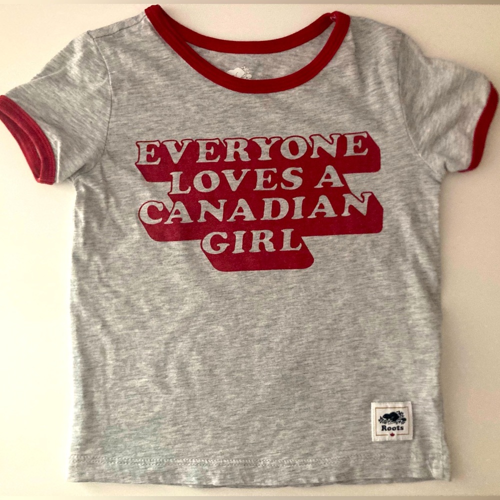 🇨🇦 Roots 3T “Everyone Loves a Canadian Girl” t-shirt